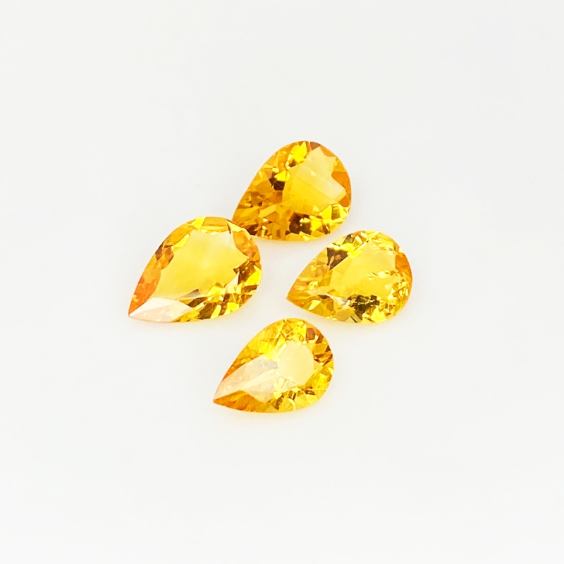 Citrine 12x8-14x10mm Faceted Pear AAA Gemstones Parcel - 181566