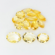 Citrine 10x8-14x11mm Faceted Oval AA+ Gemstones Parcel - 181574