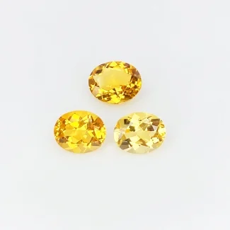 Citrine 9x7-10x8mm Faceted Oval AAA Gemstones Parcel - 181575