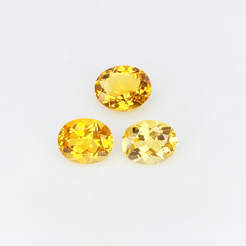 Citrine 9x7-10x8mm Faceted Oval AAA Gemstones Parcel - 181575