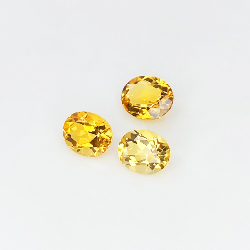 Citrine 9x7-10x8mm Faceted Oval AAA Gemstones Parcel - 181575