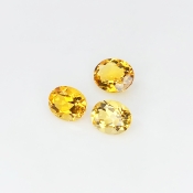 Citrine 9x7-10x8mm Faceted Oval AAA Gemstones Parcel - 181575