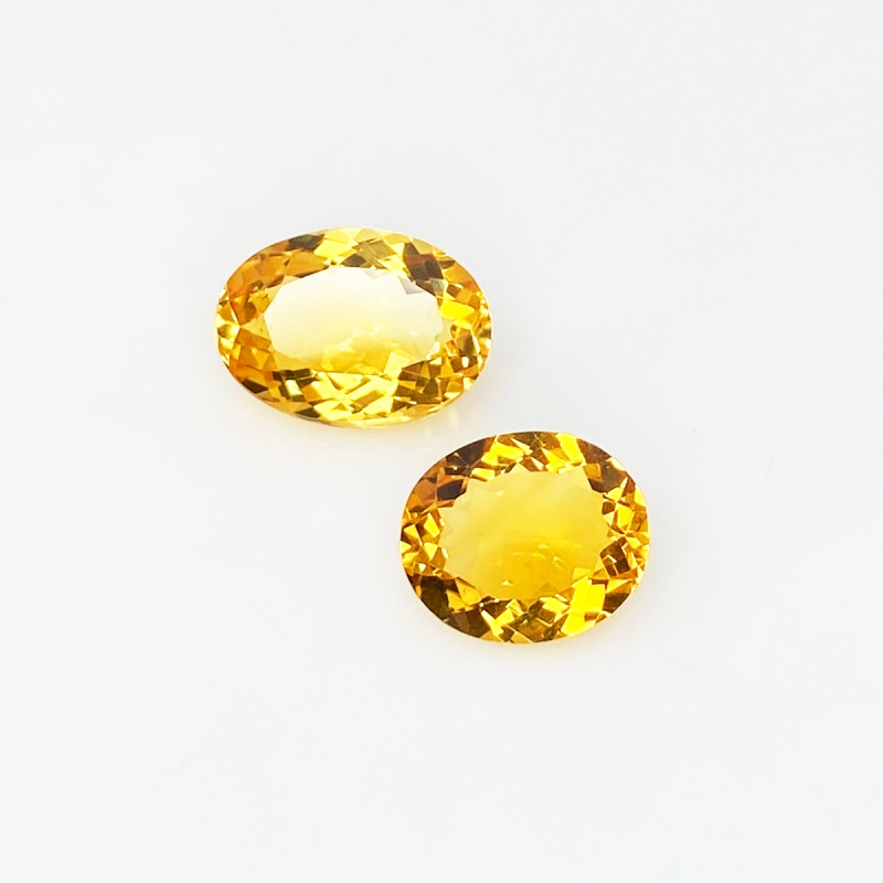 Citrine 12x10-14x10mm Faceted Oval AAA Gemstones Parcel - 181673