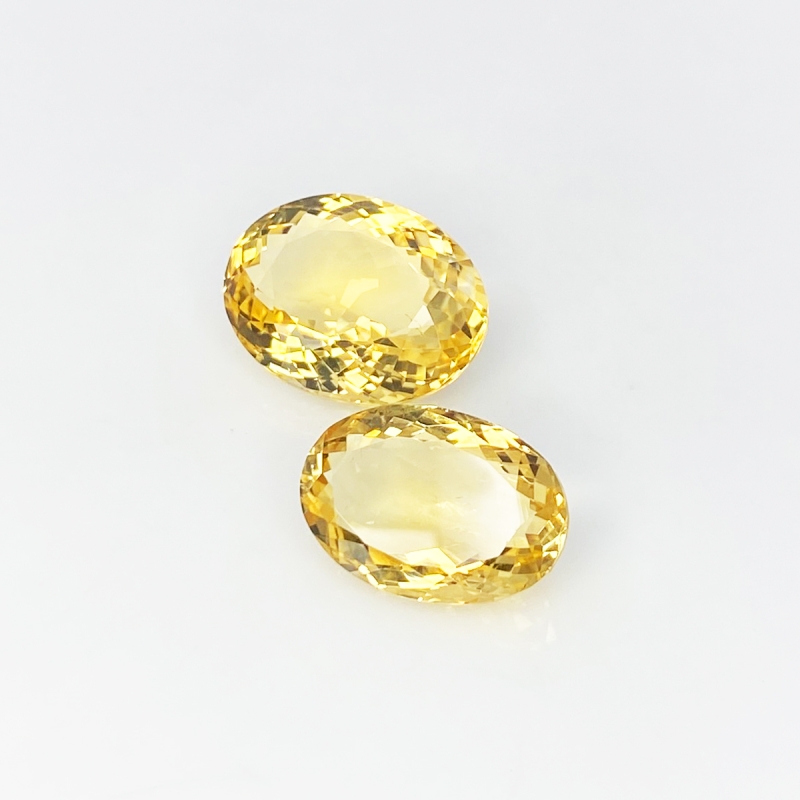 Citrine 18x12-20x15mm Faceted Oval AA Gemstones Parcel - 181715