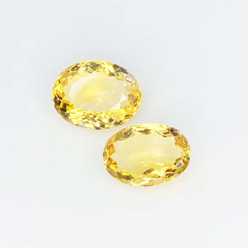 Citrine 18x12-20x15mm Faceted Oval AA Gemstones Parcel - 181715