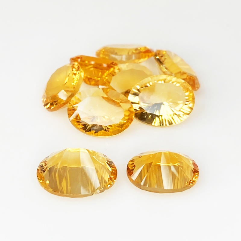 Citrine 9x7-11x8mm Concave Cut Oval AAA Gemstones Parcel - 181726