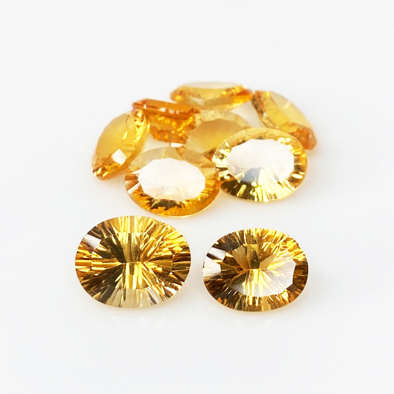 Citrine 9x7-11x8mm Concave Cut Oval AAA Gemstones Parcel - 181726