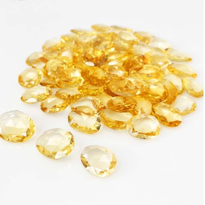 Citrine 8-16mm Rose Cut Irregular AA Gemstones Parcel - 181727