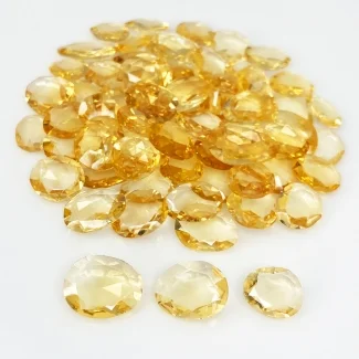 Citrine 8-16mm Rose Cut Irregular AA Gemstones Parcel - 181727