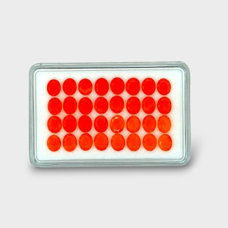 Carnelian 6x5mm Faceted Oval AAA Gemstones Parcel - 182074