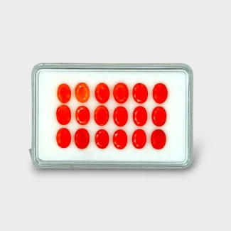 Carnelian 7x5mm Faceted Oval AAA Gemstones Parcel - 182075