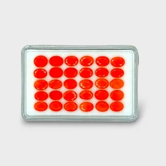 Carnelian 6.5x5mm Faceted Oval AAA Gemstones Parcel - 182076