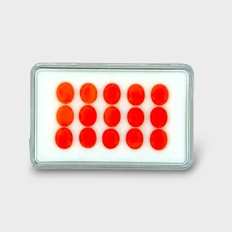 Carnelian 7x6mm Faceted Oval AAA Gemstones Parcel - 182077