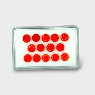 Carnelian 6.5mm Faceted Round AAA Gemstones Parcel - 182078