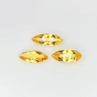 Citrine 15x6-16x6mm Checkerboard Marquise AAA Gemstones Parcel - 182194