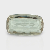 Green Kunzite 14.77X8.46mm Faceted Cushion AA+ Loose Gemstone - 182355