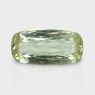 Green Kunzite 18.83X9.33mm Faceted Cushion AA Loose Gemstone - 182359
