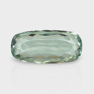 Green Kunzite 20.07X9.38mm Faceted Cushion AA+ Loose Gemstone - 182374