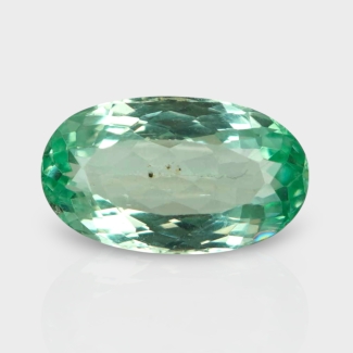 Green Kunzite 12.94X7.59mm Faceted Oval AA Loose Gemstone - 182375