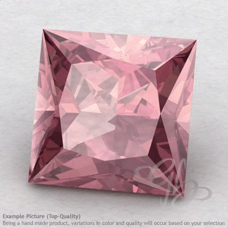 Rose Quartz Square Shape Calibrated Gemstones