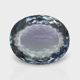 Green Kunzite 26x21.80mm Faceted Oval AA+ Loose Gemstone - 182379