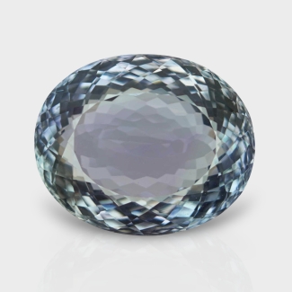 Green Kunzite 26x20.60mm Faceted Oval AA+ Loose Gemstone - 182380