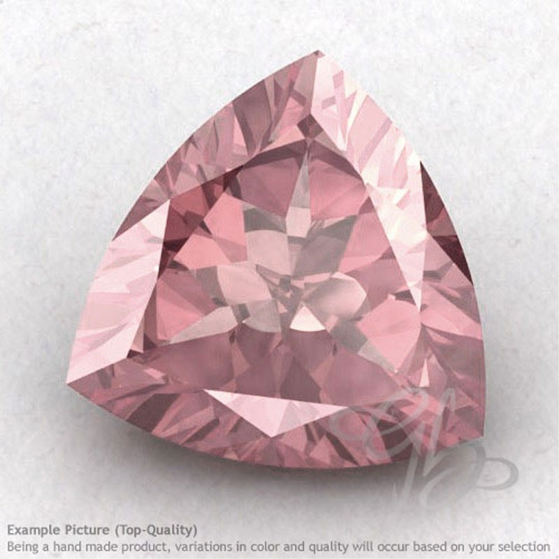 Rose Quartz Trillion Shape Calibrated Gemstones