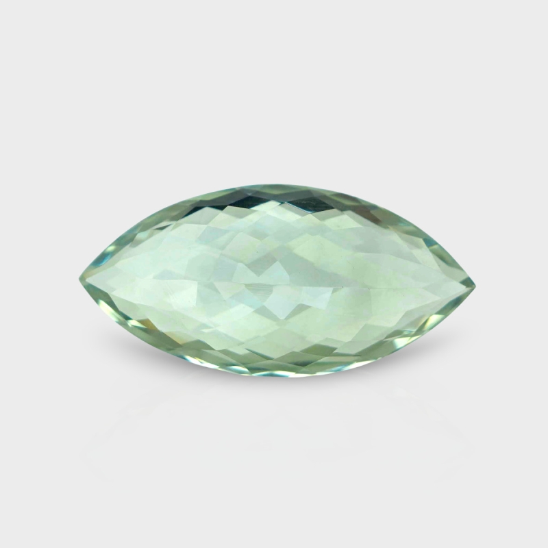 Green Amethyst 28x13.5mm Checkerboard Marquise AAA Grade Loose Gemstone - 158722