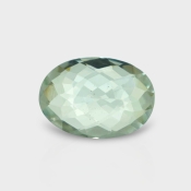 Green Amethyst 14.85x10.45mm Checkerboard Oval AA+ Loose Gemstone - 182023