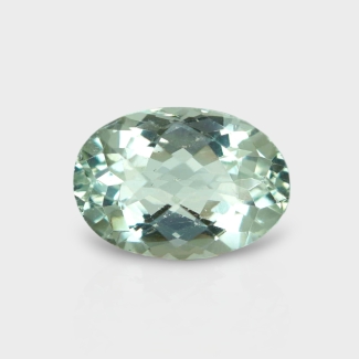 Green Amethyst 14.85x10.45mm Checkerboard Oval AA+ Loose Gemstone - 182023