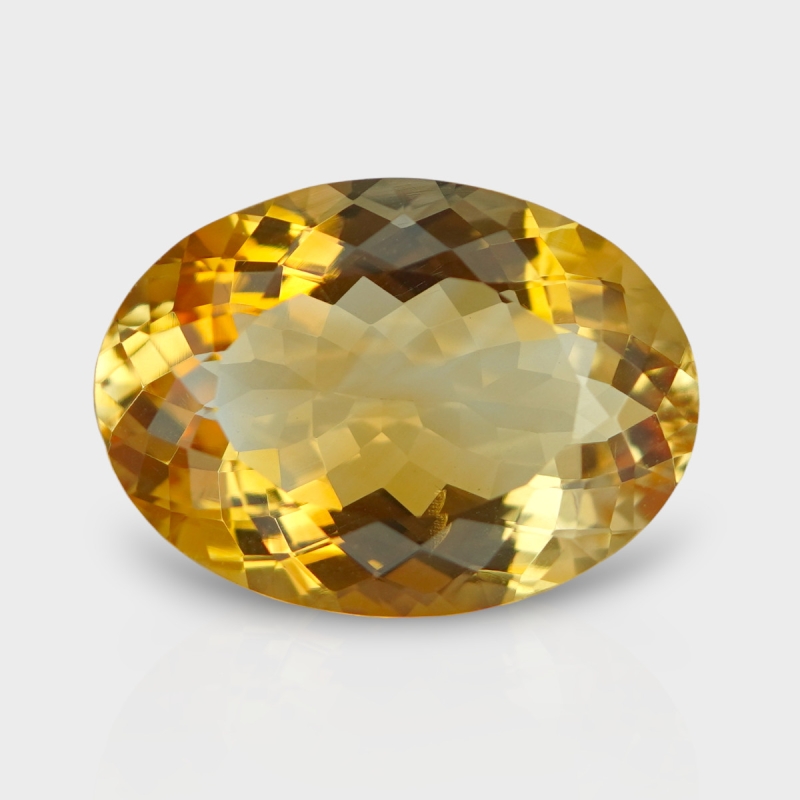 Citrine 20.90x15.20mm Faceted Oval AA+ Loose Gemstone - 181558