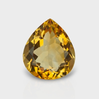 Citrine 13.35x11.50mm Faceted Pear AA+ Loose Gemstone - 181484