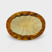 Citrine 14.33x10.59mm Concave Cut Oval AA+ Loose Gemstone - 182267