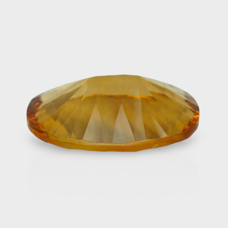 Citrine 14.33x10.59mm Concave Cut Oval AA+ Loose Gemstone - 182267