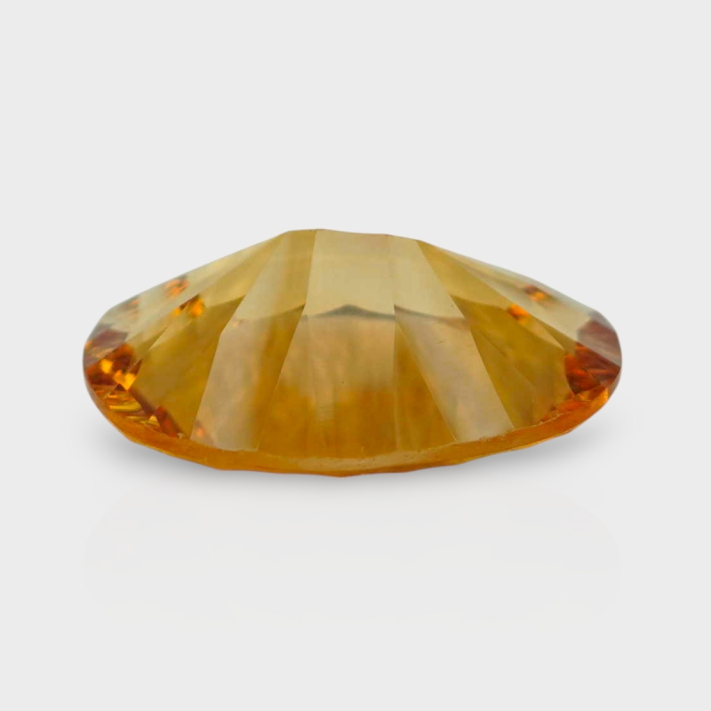Citrine 15.50x12mm Concave Cut Oval AA+ Loose Gemstone - 182086