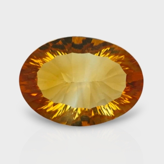 Citrine 15.50x11.50mm Concave Cut Oval AAA Loose Gemstone - 182087