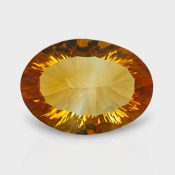 Citrine 15.50x11.50mm Concave Cut Oval AAA Loose Gemstone - 182087
