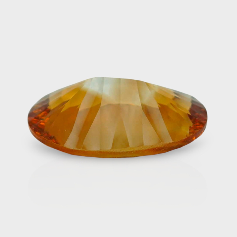 Citrine 15.50x11.50mm Concave Cut Oval AAA Loose Gemstone - 182087