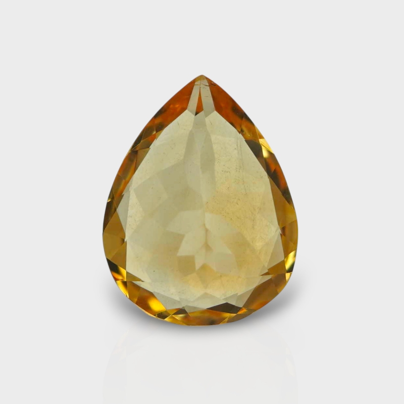 Citrine 14.65x11.35mm Faceted Pear AA+ Loose Gemstone - 181511