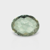 Green Amethyst 16.18x12.44mm Checkerboard Oval AAA Loose Gemstone - 182024