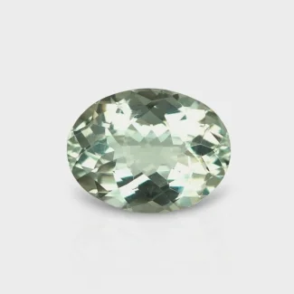 Green Amethyst 16.18x12.44mm Checkerboard Oval AAA Loose Gemstone - 182024
