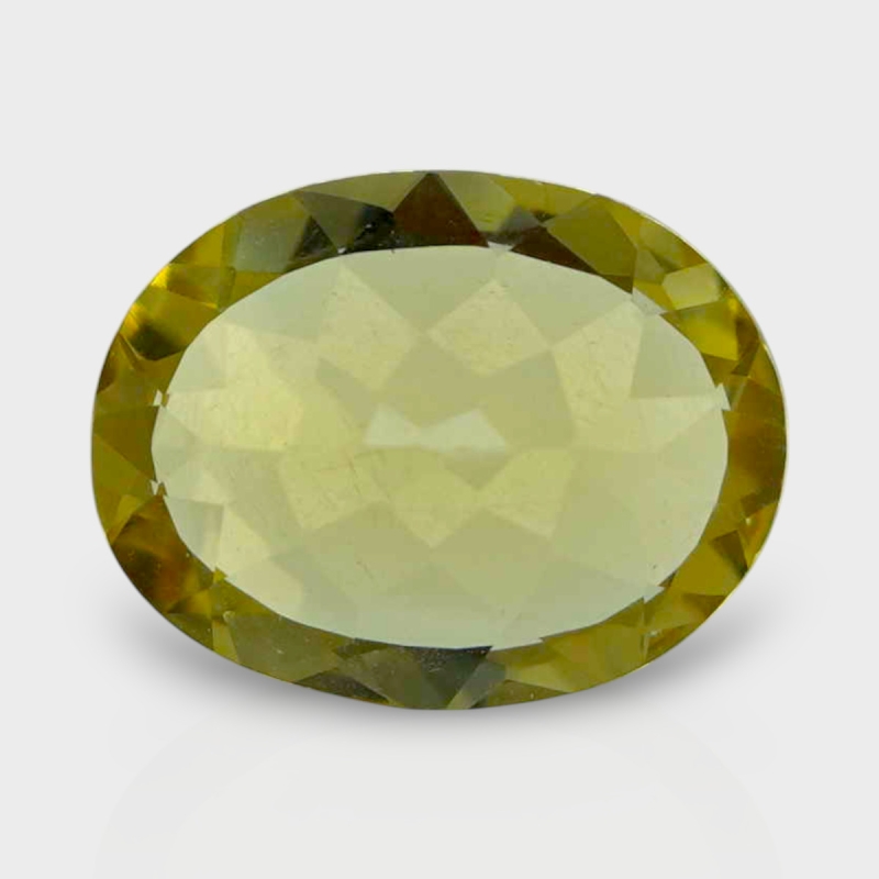 Yellow Beryl 12x10mm Faceted Oval AAA Grade Loose Gemstone - 158308