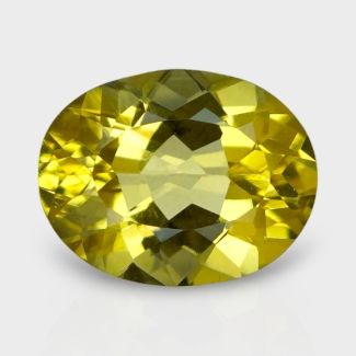 Yellow Beryl 12x10mm Faceted Oval AAA Grade Loose Gemstone - 158308