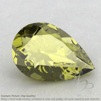 Olive Quartz Pear Shape Calibrated Gemstones