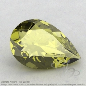 Olive Quartz Pear Shape Calibrated Gemstones