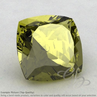Olive Quartz Square Cushion Shape Calibrated Gemstones
