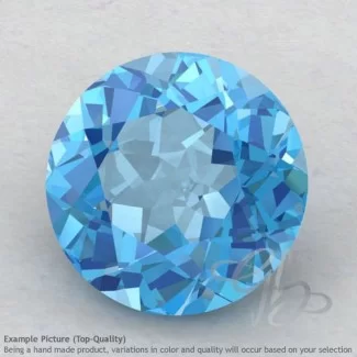 Swiss Blue Topaz Round Shape Calibrated Gemstones