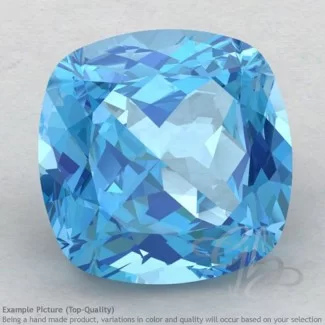 Swiss Blue Topaz Square Cushion Shape Calibrated Gemstones