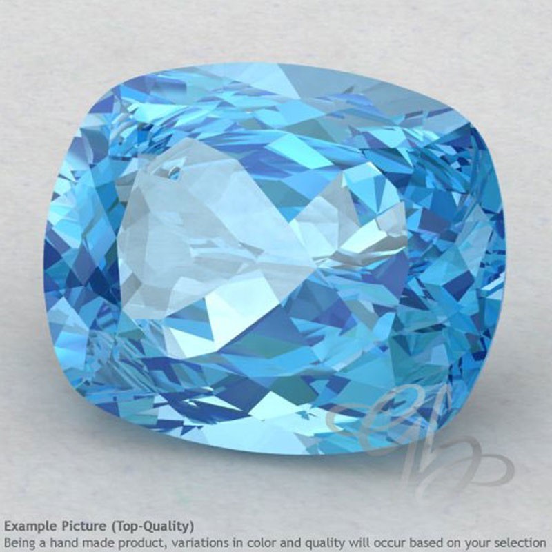 Swiss Blue Topaz Cushion Shape Calibrated Gemstones