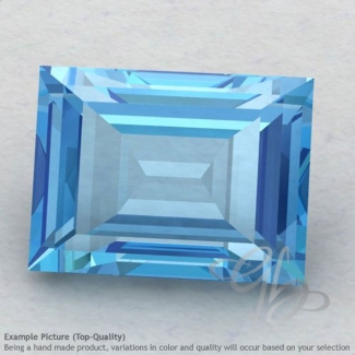 Swiss Blue Topaz Baguette Shape Calibrated Gemstones